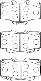 Комплект тормозных колодок A1N021 AISIN